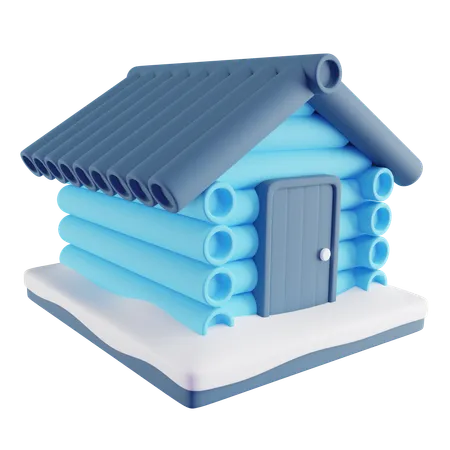 Maison d'hiver  3D Icon