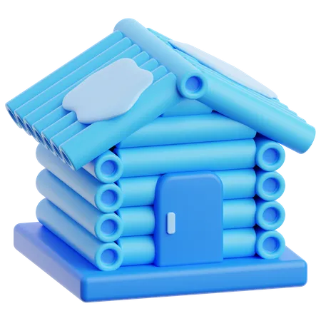 Maison d'hiver  3D Icon