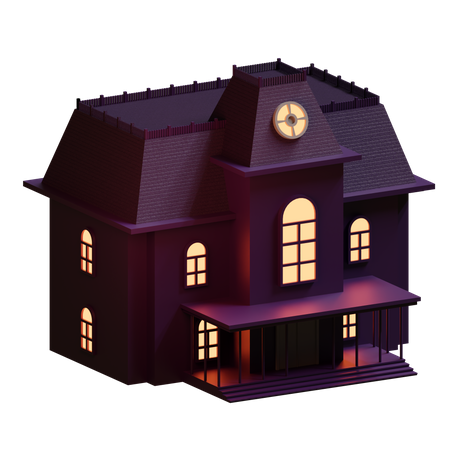 Maison effrayante  3D Icon