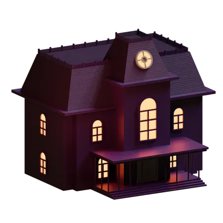 Maison effrayante  3D Icon