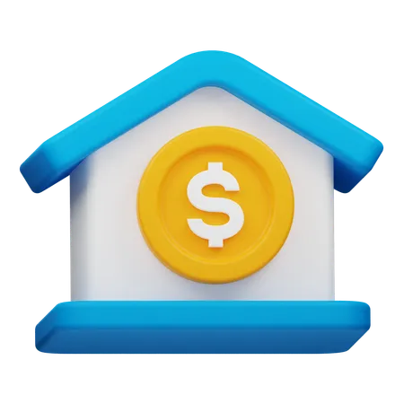 Maison à un dollar  3D Icon