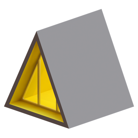 Maison en forme de triangle  3D Icon