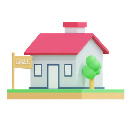 Maison en vente  3D Icon