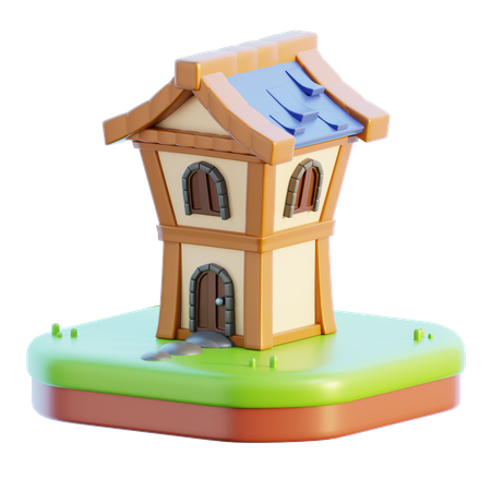 Maison Fantastique  3D Icon