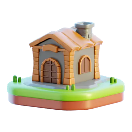 Maison Fantastique  3D Icon