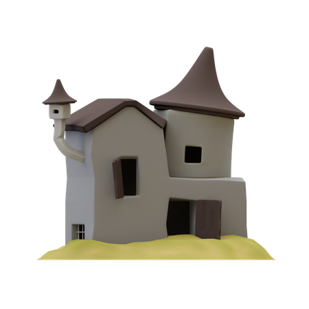 Maison hantée  3D Illustration