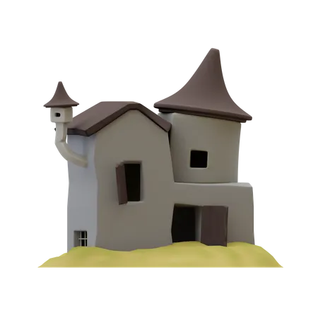 Maison hantée  3D Illustration