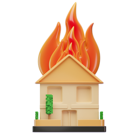 Feu de maison  3D Icon
