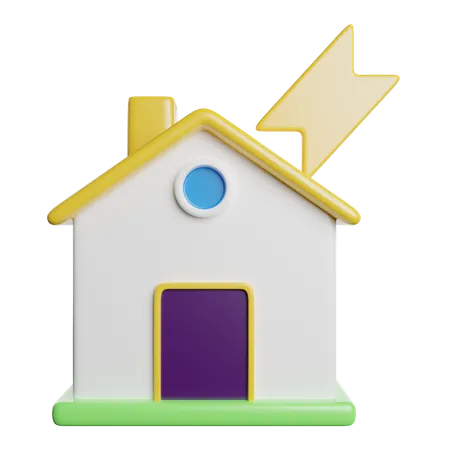 Maison inondée  3D Icon