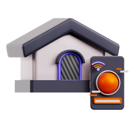 Maison intelligente  3D Icon