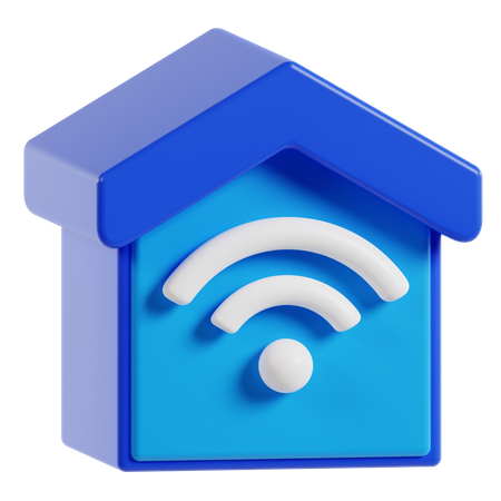 Maison intelligente  3D Icon