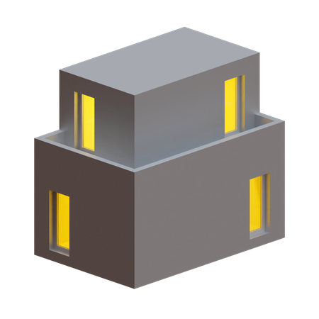 Maison moderne  3D Icon