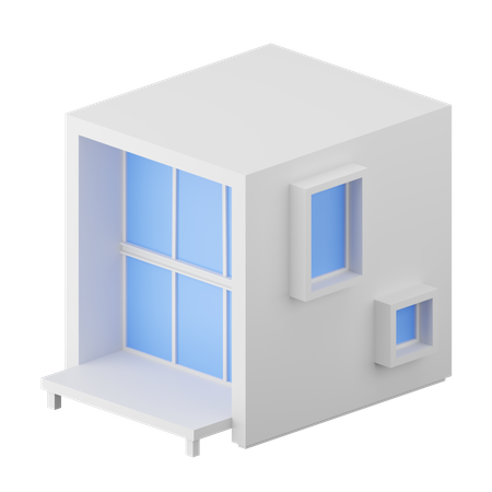 Maison moderne  3D Icon