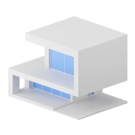 Maison moderne  3D Icon