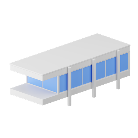 Maison moderne  3D Icon