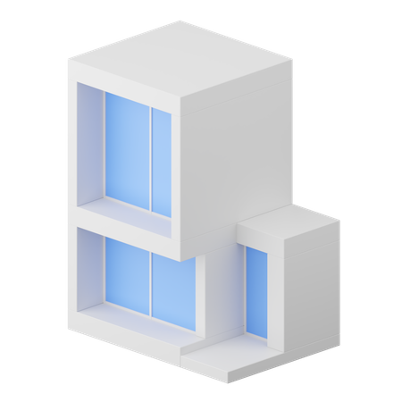 Maison moderne  3D Icon