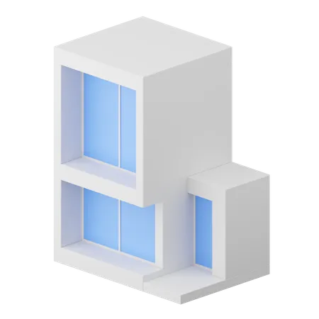 Maison moderne  3D Icon