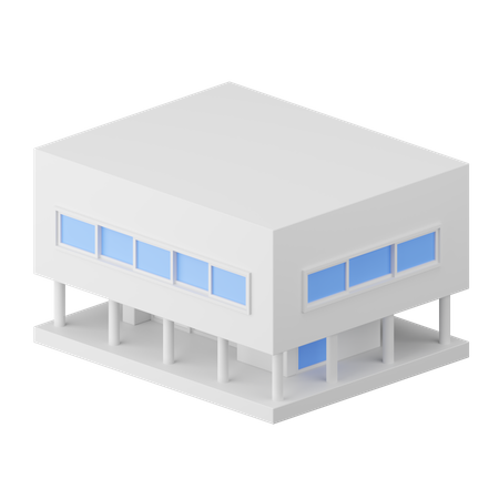 Maison moderne  3D Icon