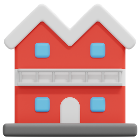 Maison multifamiliale  3D Icon