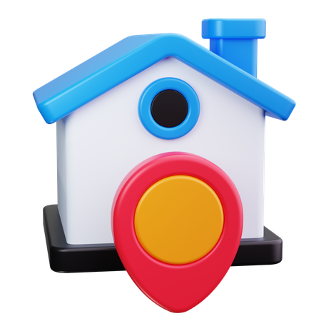 Épingle de maison  3D Icon