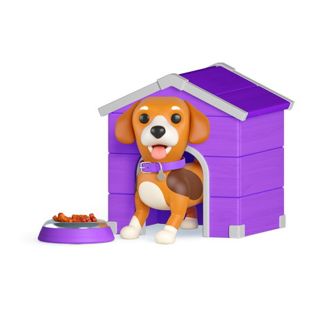 Maison pour chiots  3D Icon