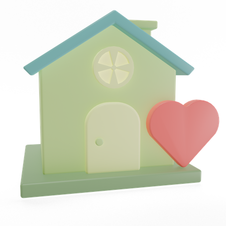 Maison préférée  3D Icon