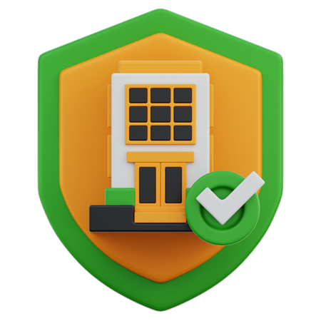 Protection de la maison  3D Icon