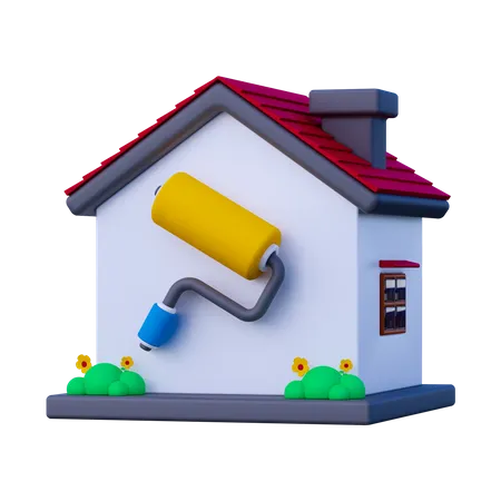 Rénovation de maison  3D Icon