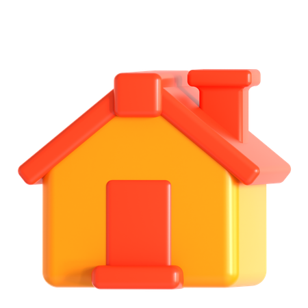 Maison simple  3D Icon