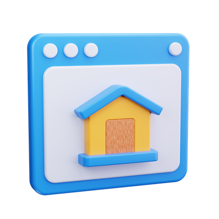 Vente de maison  3D Icon