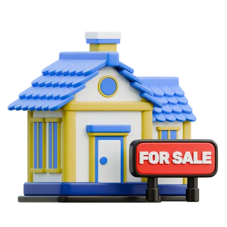 Vente de maison  3D Icon