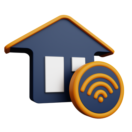 Wi-Fi à la maison  3D Icon