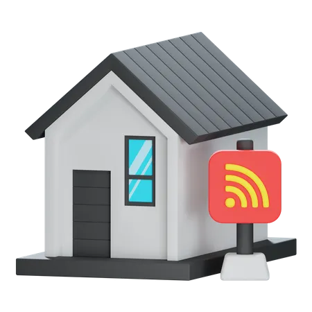 Wi-Fi à la maison  3D Icon