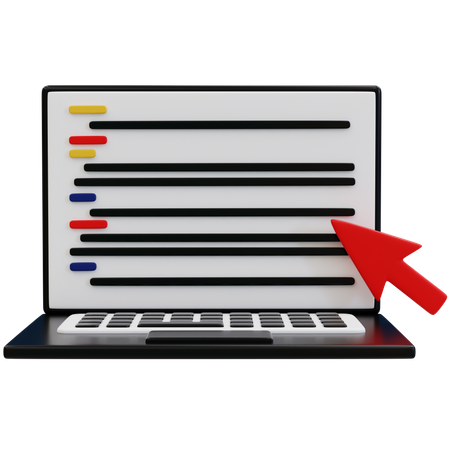Maîtriser les compétences de codage en ligne  3D Icon