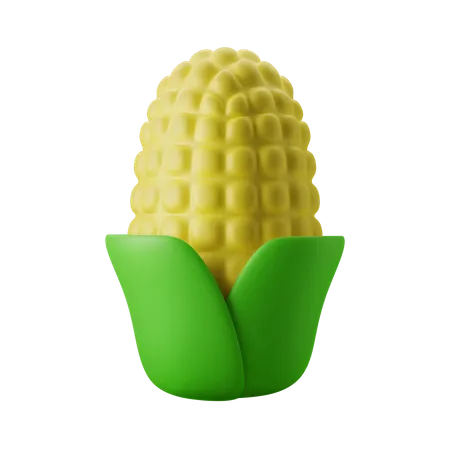 Ilustracion De Icono 3 D De Planta De Cosecha De Otono De Maiz 3D Icon