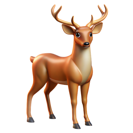 Majestätischer Hirsch  3D Icon