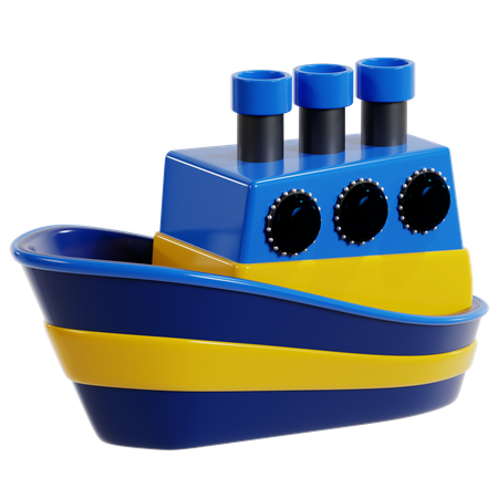 Majestic And Ship Sailing Open Waters  3D Icon