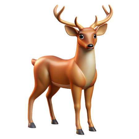 Majestic Deer  3D Icon