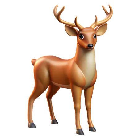Majestic Deer  3D Icon