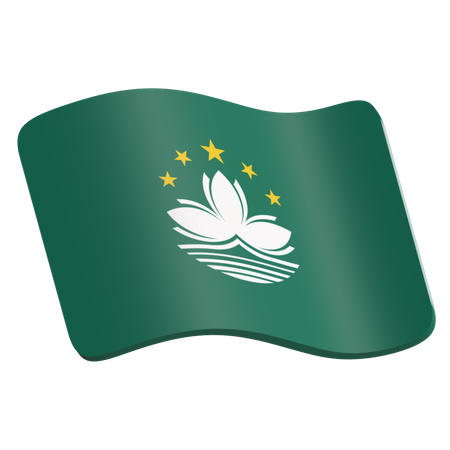 Makao Flag  3D Icon