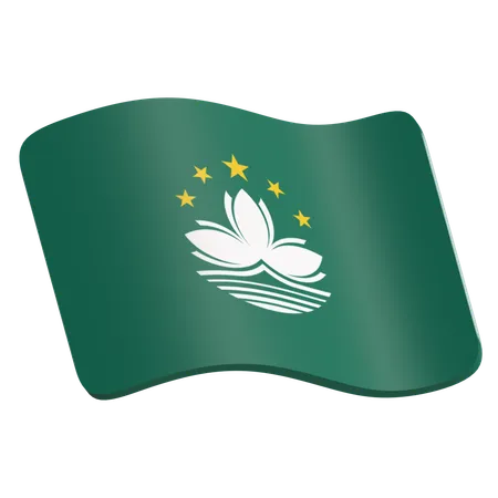 Makao Flag  3D Icon