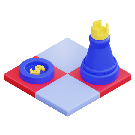 Make Financial Strategic Move  3D Icon