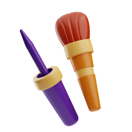 Make Up Brush  3D Icon