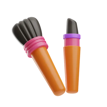 Make Up Brushes  3D Icon
