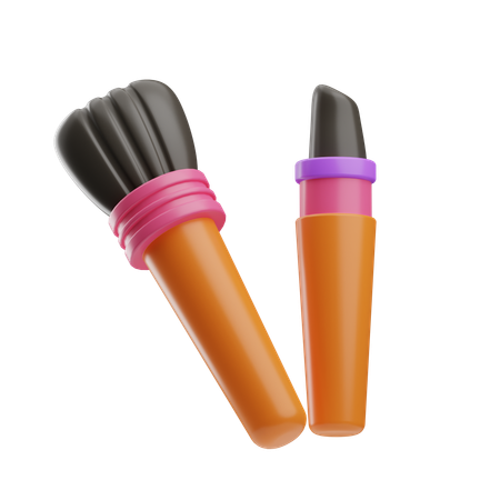 Make Up Brushes  3D Icon