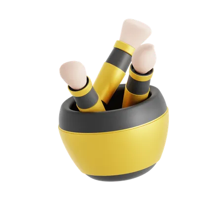 Make Up Brushes  3D Icon