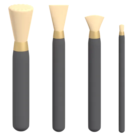 Makeup Bürsten  3D Illustration