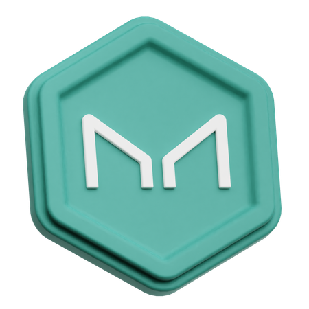 Maker Coin  3D Icon
