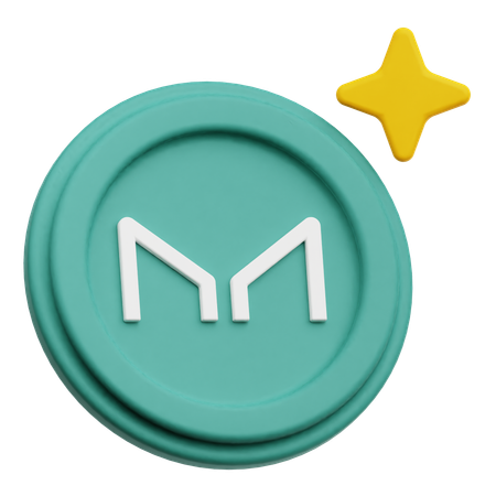 Maker Coin  3D Icon