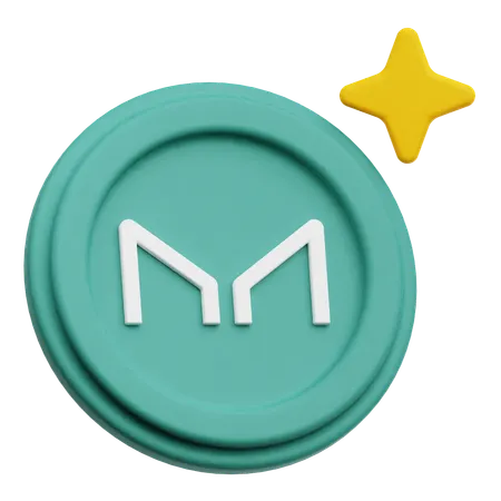 Maker Coin  3D Icon